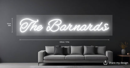 The Barnards Custom Neon Sign