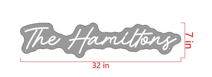The Hamiltons Custom Neon Sign