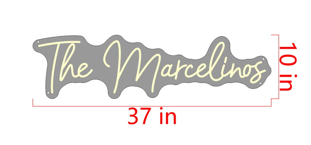 The Marcelinos Custom Neon Sign