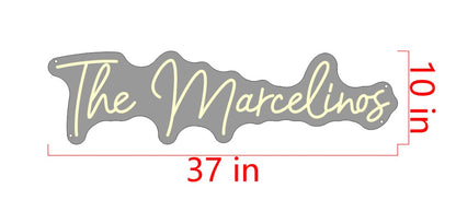 The Marcelinos Custom Neon Sign