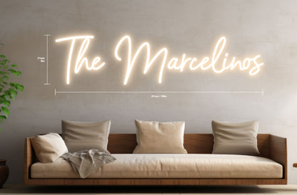 The Marcelinos Custom Neon Sign