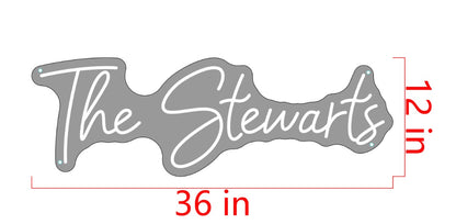 The Stewarts Custom Neon Sign