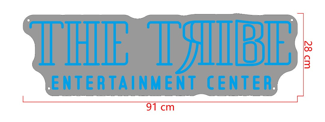 The Tribe Custom Entertainment Center Custom Neon Sign