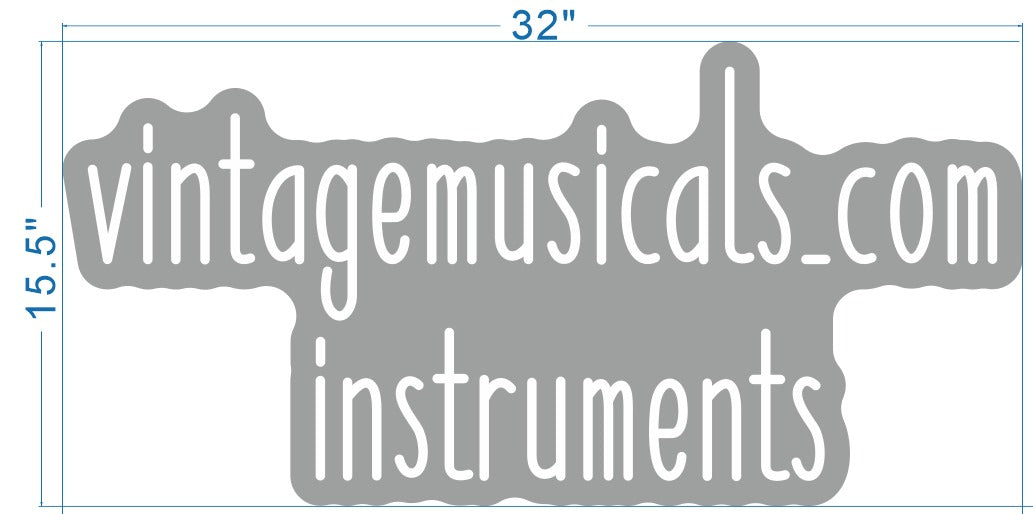 vintagemusicals.com instrumentals Custom Color Changing Neon Sign